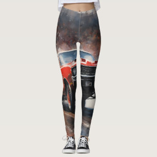 Leggings Voiture rouge Vintage