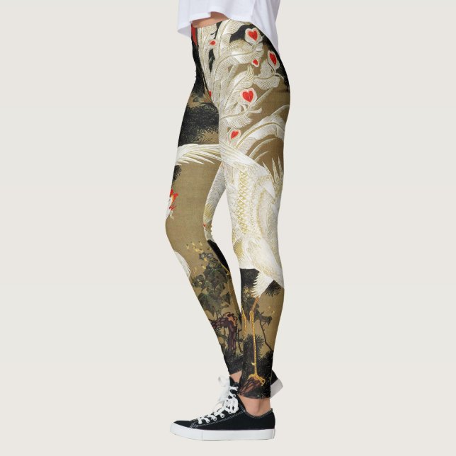 Leggings VOL AMOUR PHOENIX, Plumes, Coeurs Saint-Valentin (Gauche)