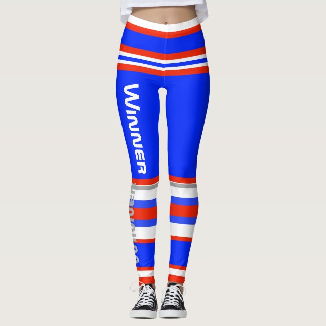 Leggings von Funky Stripes Lines Power (Vorderseite)