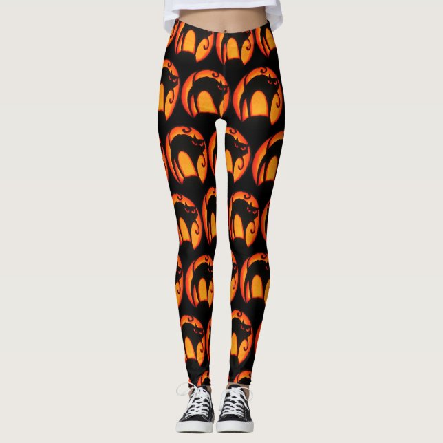 Leggings von glühendem Mond und scharfsinnigen Kat (Vorderseite)