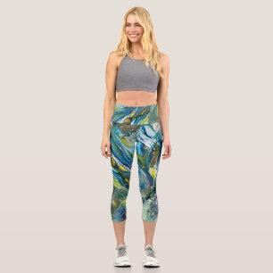 Leggings von Laurie mit blauem Swirn