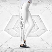 Votre nom en tant que glyphes Aliens Blanc