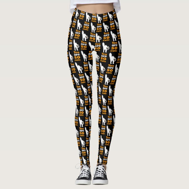 Leggings Vous êtes si mignon Coque-coque iphone de chat fru (Devant)