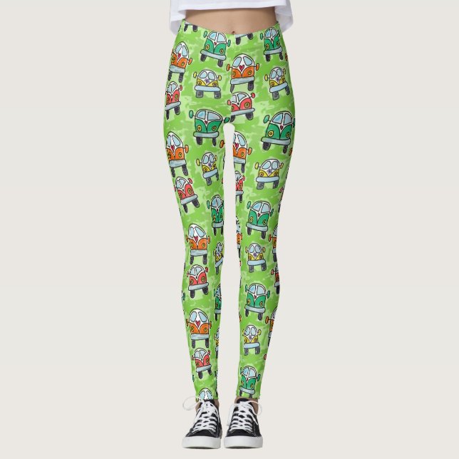 Leggings Voyage par la route de camping-car (Devant)