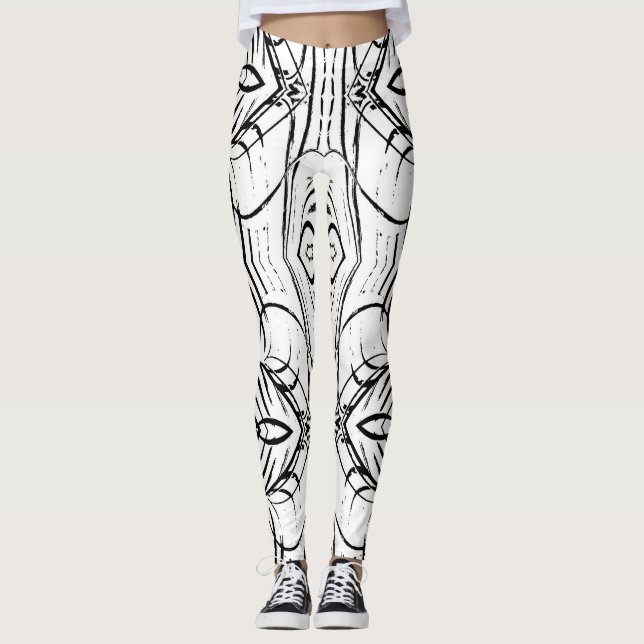 Leggings Vraiment amusement, amincissant, guêtres (Devant)