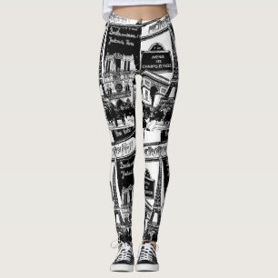 Leggings Vues fraîches de Paris d'illustrations de photo d