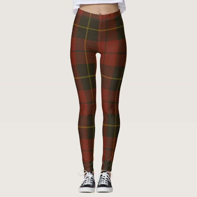 Leggings Wallace Tartan Clan Plaid (Devant)
