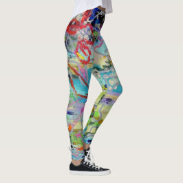 Leggings Warm Layers by Lydia's Art Sangria
