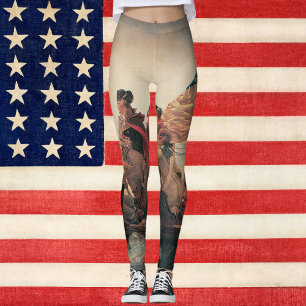 Leggings Washington traversant le Delaware par Emanuel Leut