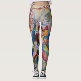 Leggings Wassily Kandinsky Rouge tache classique Art Abstra