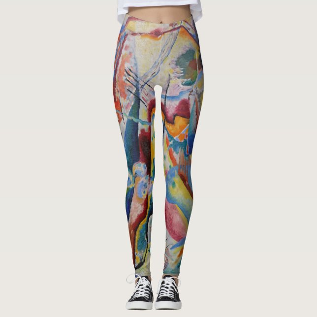 Leggings Wassily Kandinsky Rouge tache classique Art Abstra (Devant)