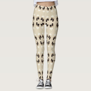 Leggings Watercolor Fun Novelle Papillon Cute Dog Art