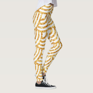 Leggings Wave Gold Sun Parties scintillant Boho Populaire C
