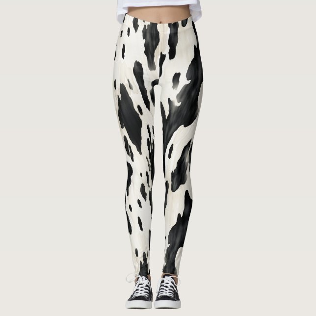 Leggings Western Farm Animal Cow (Devant)