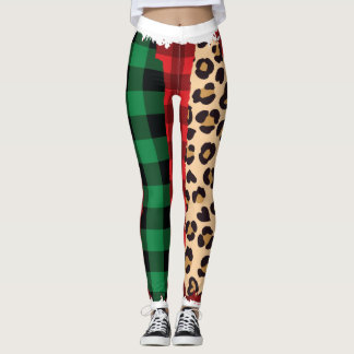 Leggings Whimsical Holiday Love Art
