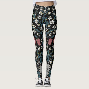 Leggings William Morris Blackthorn Floral Art Nouveau