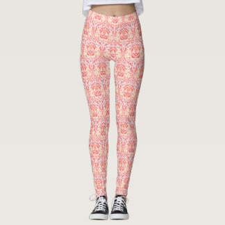 Leggings William Morris Golden Bough Rouge Fleece Blanche