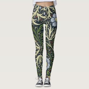 Leggings William Morris Motif d'algues