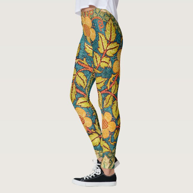 Leggings William Morris Rose Wreath : Arts et Métiers class (Gauche)