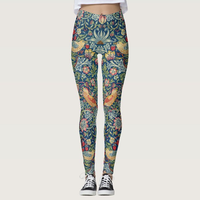 Leggings William Morris - Thief aux fraises (Devant)