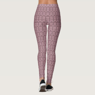 Leggings William Morris tulips, motif rose revamped, chic