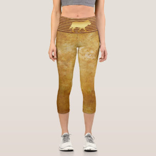 Leggings Wolf Gold Capri