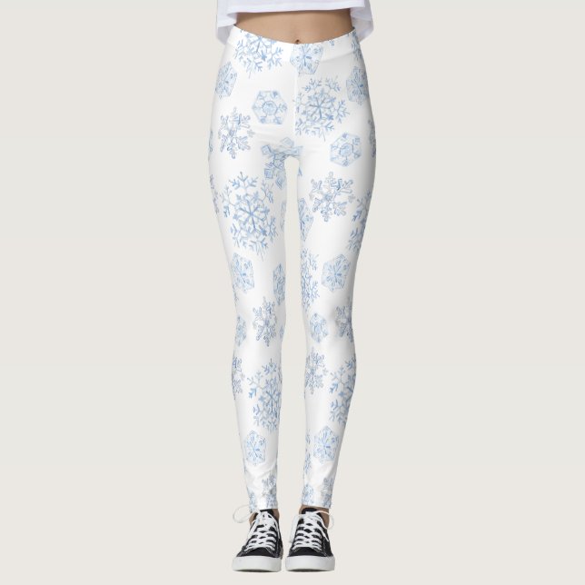 Leggings Women - Winter Pattern (Vorderseite)