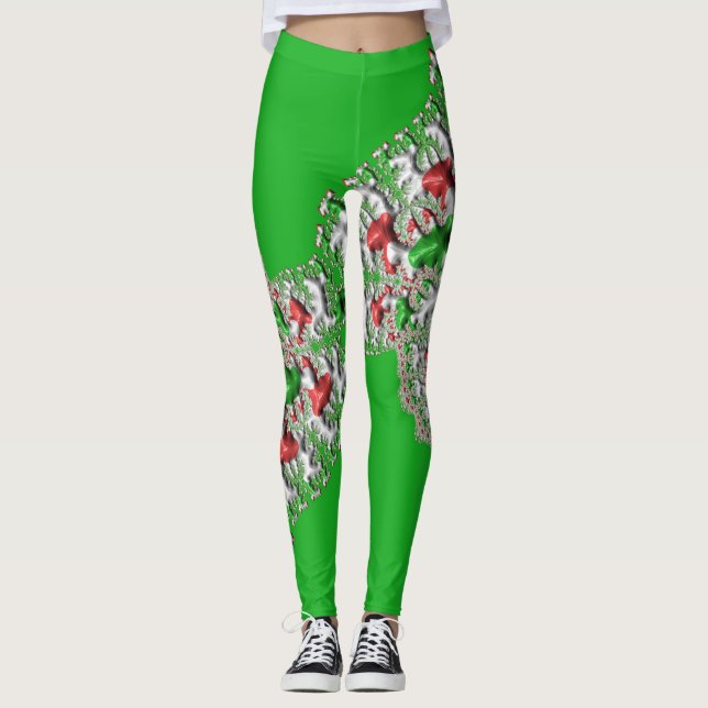Leggings ~ Xmas rot-weiß~ Original (Vorderseite)