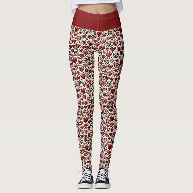 Leggings Y'a de l'amour dans l'air  (Devant)