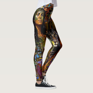 Leggings "Yaraquim" Jaguar Blossom - Femmes En Amazonie