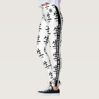 Leggings YNOTME LEGINGS LIFE blanc seulement