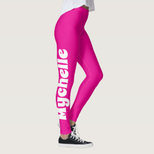 Leggings Yoga et Pilates personnalisés en rose rétro