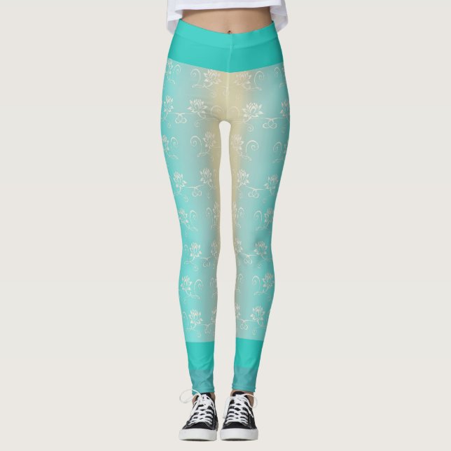 Leggings Yoga Lotus tattoo (Devant)