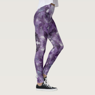 Leggings Yoga Pants Amethyst-Kristalle