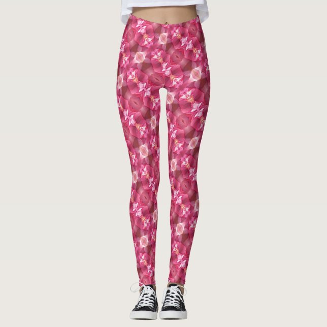 Leggings Yoga Pants Pink Lotus (Vorderseite)