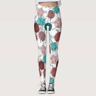 Leggings Yoga poses pattern   Yoga seamless pattern 41
