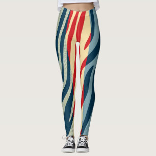 Leggings Zebra moderne Motif d'impression #13
