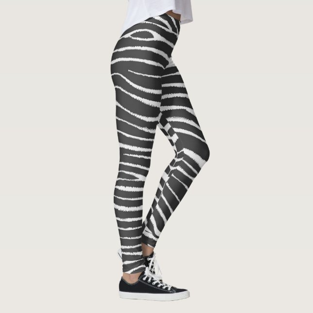 Leggings Zebra Poster de animal (Droite)