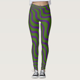 LEGGINGS ZEBRA VERT FORESTIER TIGHTS STRECH LÉGINGS