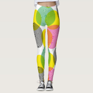 Leggings Zigzags de brosse : Motif à main