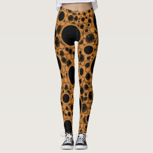 Leggings Zones de bulles spatiales - Bronze