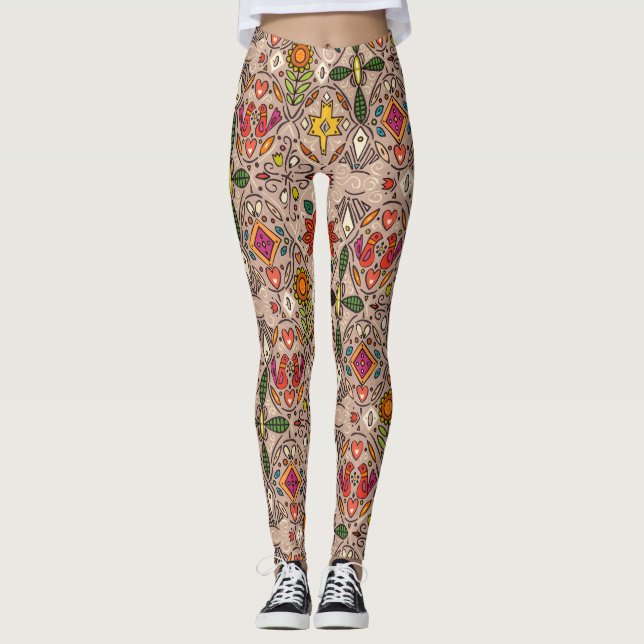 Leggings zoryana taupe (Devant)