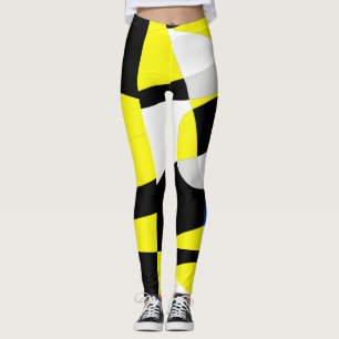 Leggings zu Abstrakter Kunst in Funky Geometry