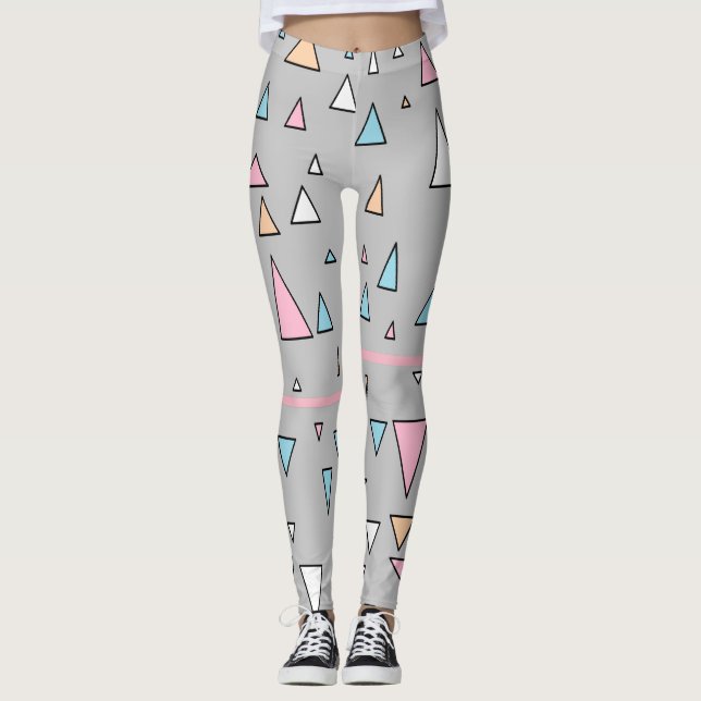 Leggings zu Funky Triangle Pastellfarben (Vorderseite)