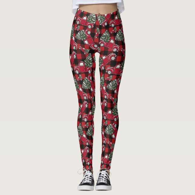 Leggings zu Weihnachtsbaumträgern (Vorderseite)