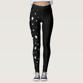 Leggings zum Thema "Celestial White Stars"