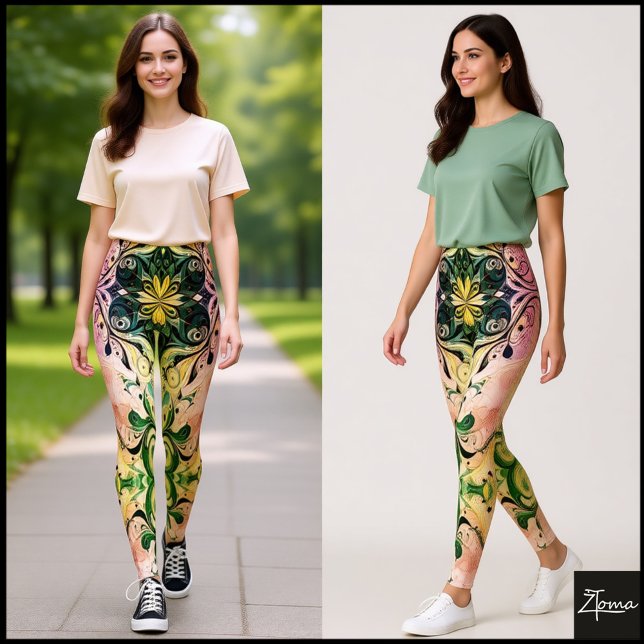 Leggings zur Blumenfusion (Von Creator hochgeladen)