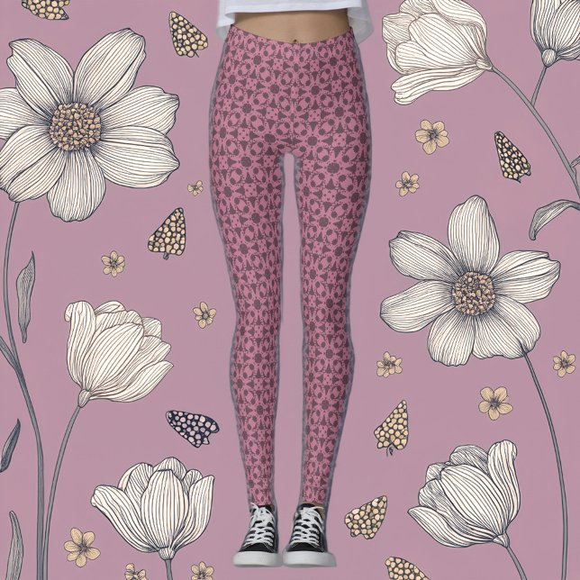 Leggings zur Harmonie von Flora und Geometrie (Von Creator hochgeladen)