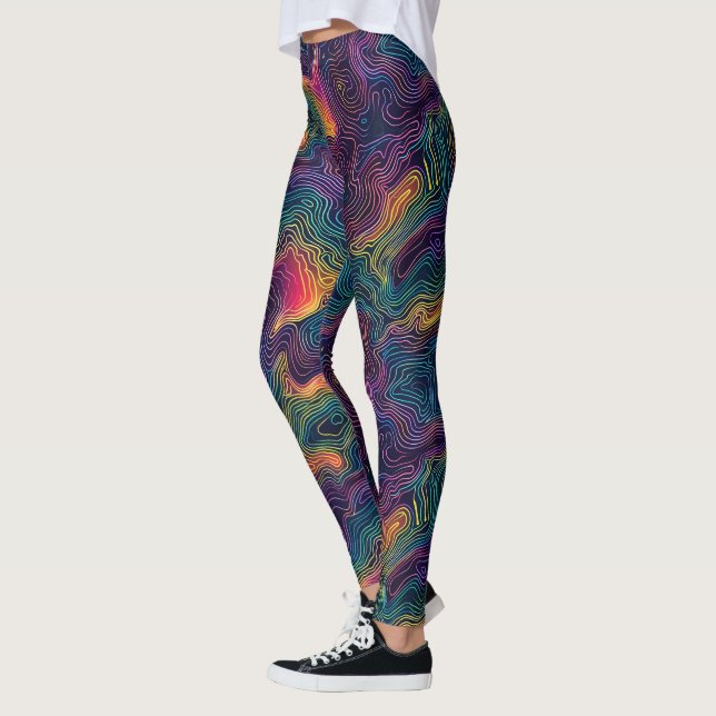 Leggings zur kosmischen Topografie - Spaß (Links)