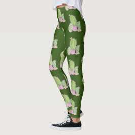 Leggings zur Pflanze der Wasserfarbe